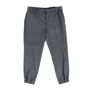 Alfani men's charcoal gray stretchy jogger cuff versatile dress slacks